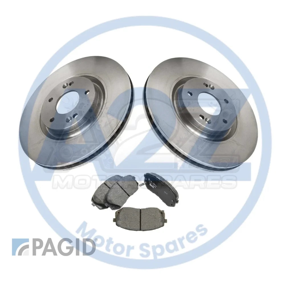 FRONT PAGID BRAKE DISCS & PADS SET FITS HYUNDAI I40 1.7 CRDI MK1 2017 ON