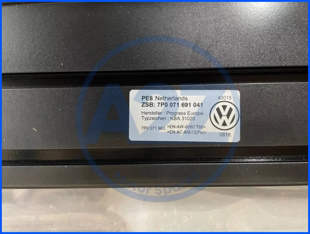 GENUINE VW RUNNING BOARD SIDE STEP RAILS BLACK FITS VOLKSWAGEN TOUAREG 7P 2011-17