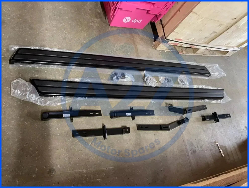 GENUINE VW RUNNING BOARD SIDE STEP RAILS BLACK FITS VOLKSWAGEN TOUAREG 7P 2011-17