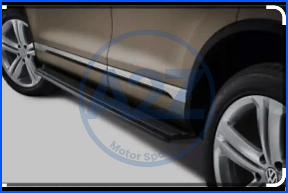 GENUINE VW RUNNING BOARD SIDE STEP RAILS BLACK FITS VOLKSWAGEN TOUAREG 7P 2011-17