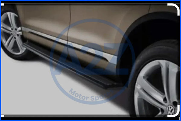 GENUINE VW RUNNING BOARD SIDE STEP RAILS BLACK FITS VOLKSWAGEN TOUAREG 7P 2011-17