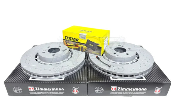 Mercedes C/CLK/CLS/E/S/SLK AMG 63 (2008) Zimmermann Front Floating Brake Discs + Pads 360mm