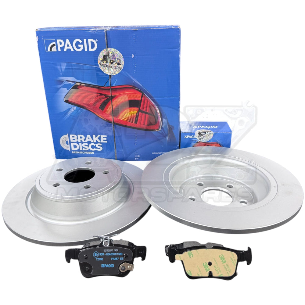 NEW REAR PAGID BRAKE DISCS &amp; PADS FIT FORD KUGA ST LINE 2.0 TDCI 316MM