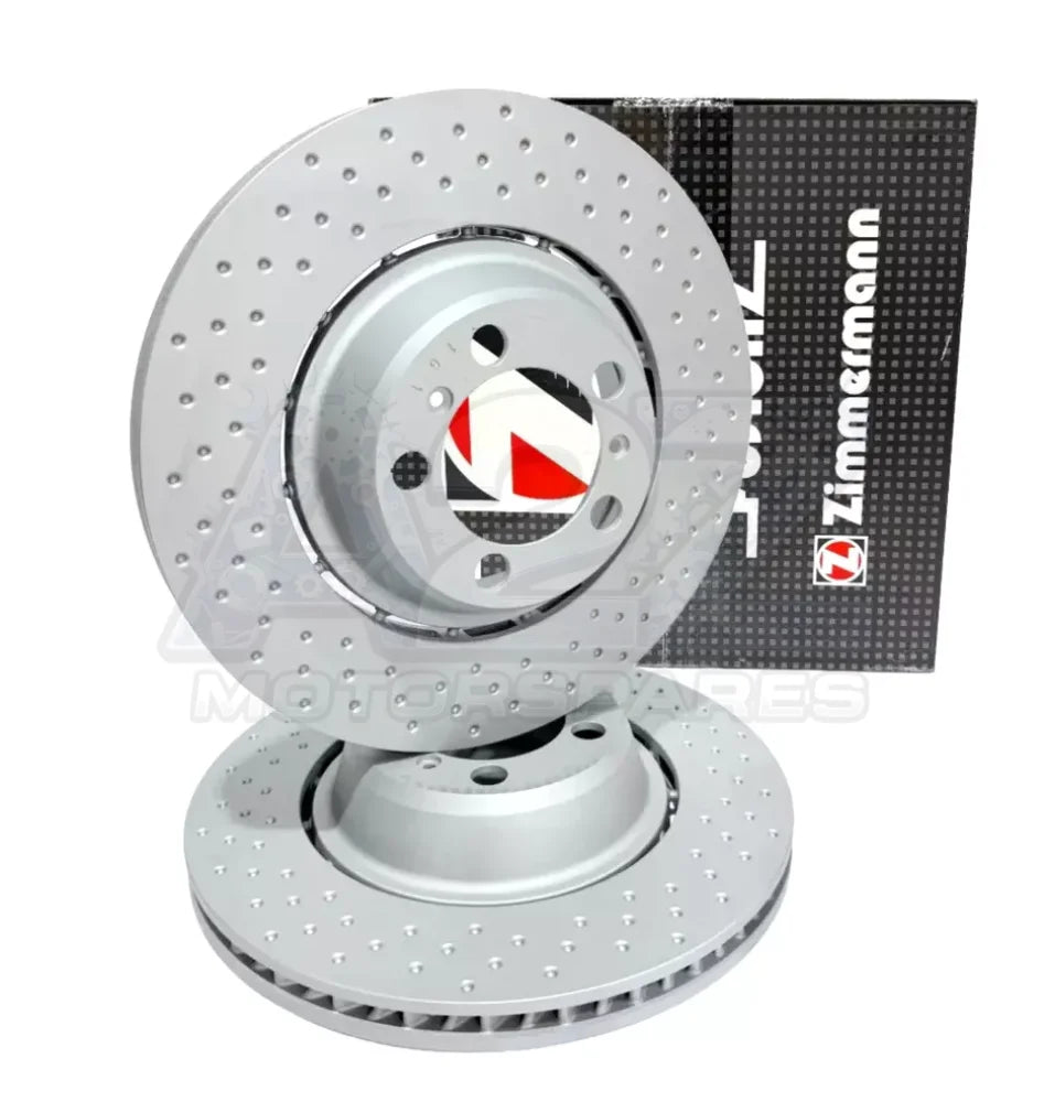 Porsche 992 GT3 (2021–2022) OEM Zimmermann Rear Dimpled Floating Brake Discs