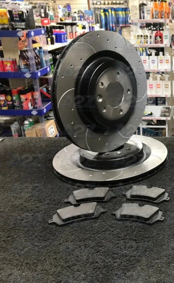 RANGE ROVER SPORT SVR (MK2 (L494)) REA DRILLED BRAKE DISC WITH PAD