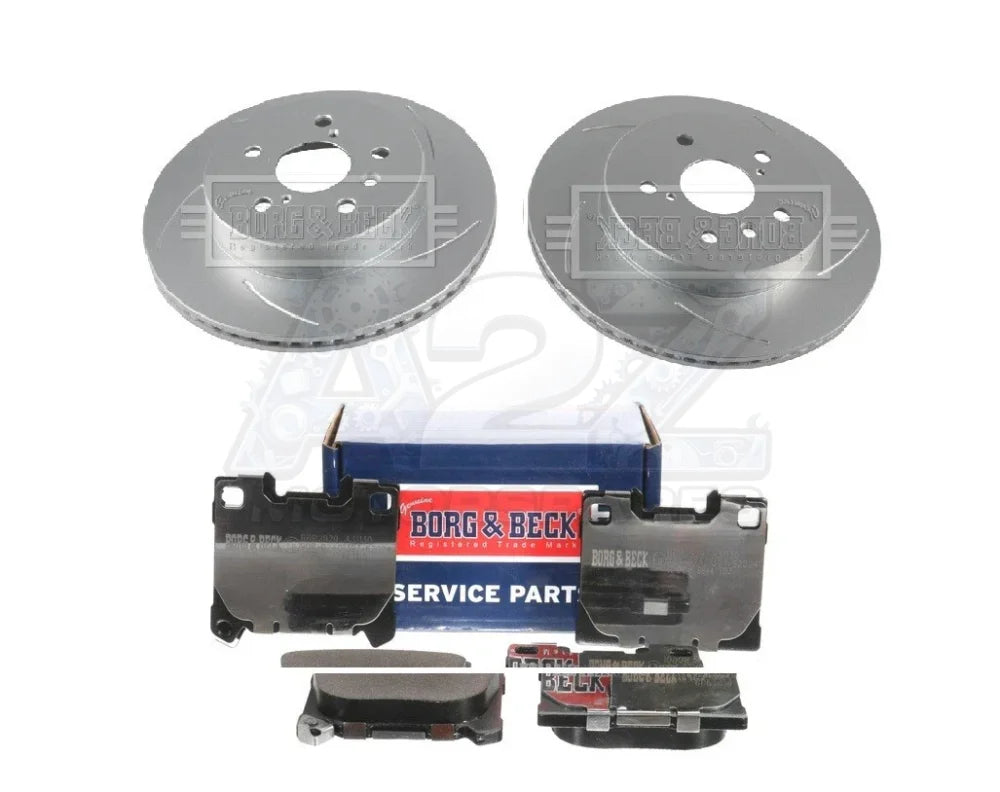 REAR PERFORMANCE GROOVED DISCS PADS FIT TOYOTA YARIS GR 1.6 4WD 2020 ON 297MM