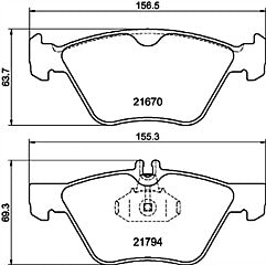 FOR CLK 1997-03 BRAKE DISCS PADS FRONT WITH FITTING KIT