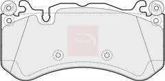 FOR MERCEDES C63 AMG BRAKE PADS FRONT FULL SET O E  TYPE 