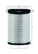 FOR CITROEN AX SAXO PEUGEOT 106 ROVER 115 MAHLE AIR FILTER 