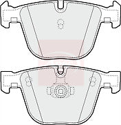 FIT FOR BENTLEY ARNAGE RED LABLE  AZURE  BRAKE PADS FRONT REAR SET 