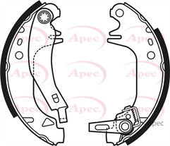REAR BRAKE SHOES FOR CITROEN SAXO PEUGEOT 205 106 309 BENDIX SYSTEM 180X 32MM