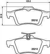 FORD FOCUS C-MAX  2010on 2 REAR MINTEX BRAKE DISC REAR BRAKE PADS