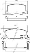 REAR BRAKE PAD SET FOR TOYOTA MR2 2.0 TBAR GT TURBO SW20 CTECH MDB1325M1144