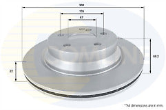 FOR MERCEDES CLS CLS320 500  CDi C219 BRAKE DISC CROSS DRILLED REAR VENTED 300MM