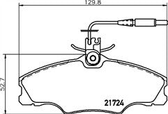 Brake Pads Set fits PEUGEOT 406  Front  1996 TO 2004 MDB1731 