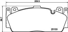 FRONT BRAKE PADS FOR BMW M5 M2 M6 F10 M2 M5 M6 4.4 BRAKE PAD SET
