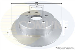 FOR TOYOTA COROLLA VERSO REAR BRAKE DISCS BRAKE PADS SET 
