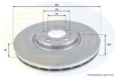 FOR ALFA ROMEO 159 2 FRONT ORIGINAL BREMBO BRAKE DISCS 939A3.000 330MM