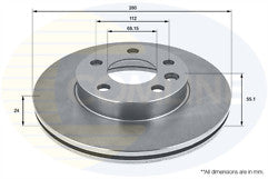 VW TRANSPORTER T4 1996-03 CROSS DRILLED GROOVED BRAKE DISC PADS FRONT 280MM