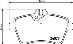 FOR MERCEDES A150 A160 A180 A170 A200 FRONT BRAKE PADS MINTEX BRAKE PADS