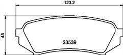 FOR TOYOTA LANDCRUISER AMAZON 4.2TD V8 BRAKE PADS MINTEX REAR
