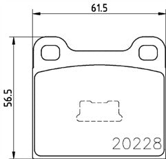 MINTEX FRONT BRAKE PADS FOR VW GOLF MK1 JETTA PASSAT POLO DERBY AUDI 80 100