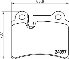 PORSCHE CAYENNE VW TOUAREG Q7 MINTEX ORIGINAL BRAKE PAD SENSOR REAR