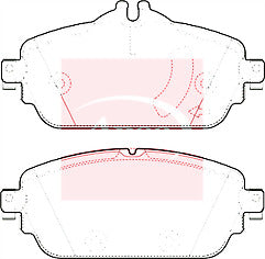 FOR MERCEDES-BENZ AMG GT BRAKE PADS FRONT FULL SET O E  TYPE 