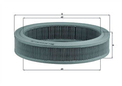 FOR FORD CAPRI CORTINA ESCORT GRANADA SKODA FAVOURIT AIR FILTER WA6433