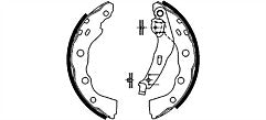 REAR MINTEX BRAKE SHOES FIT MITSUBISHI CARISMA DA1A DA2A DA5A 1.6 MR465094