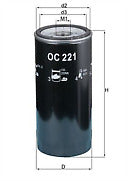 FOR AUDI 80 1.9 TDi B4 1991-1995 MAHLE OIL FILTER