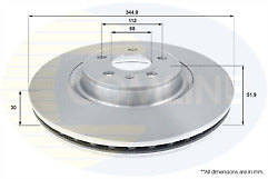 345MM SPORT DRILLED FRONT BRAKE DISCS TO FIT AUDI A4 A5 A6 A7 S5 S6 S7 Macan
