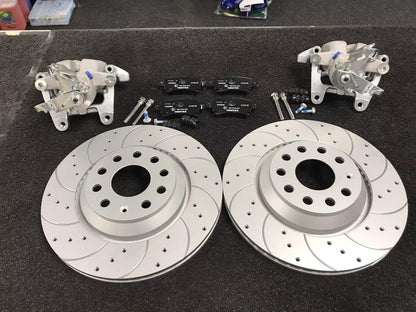 VW GOLF TSi GTD TD R MK5 MK6 R32 PERFORMANCE REAR BRAKE DISC VENTED CONVERSION KIT 310mm DISC