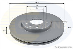 VAUXHALL VECTRA C 1.8 1.9CDTi 2.2DTi BRAKE DISC DIMPLED GROOVED MINTEX BRAKE PAD