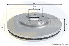 FOR JAGUAR XE 200 240BHP  CROSS DRILLED GROOVED BRAKE DISCS  326MM FRONT REAR