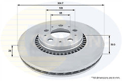 FOR VOLVO XC70 D5 LUX CROSS COUNTRY FRONT BRAKE DISC BRAKE PADS 2002-2007