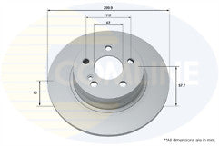 FOR MERCEDES C-CLASS C220 CDI BLUEEFFICIENCY AMG SPORT REAR DRILLED DISC 300MM