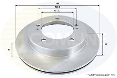 FIT FOR SUZUKI VITARA 1.6 16V LWB TD01 FRONT BRAKE DISCS VENTED 287MM DIAMETER