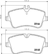 FOR MERCEDES C180 C200 C220CDi SALOON COUPE  W203 BRAKE PADS MINTEX FRONT REAR