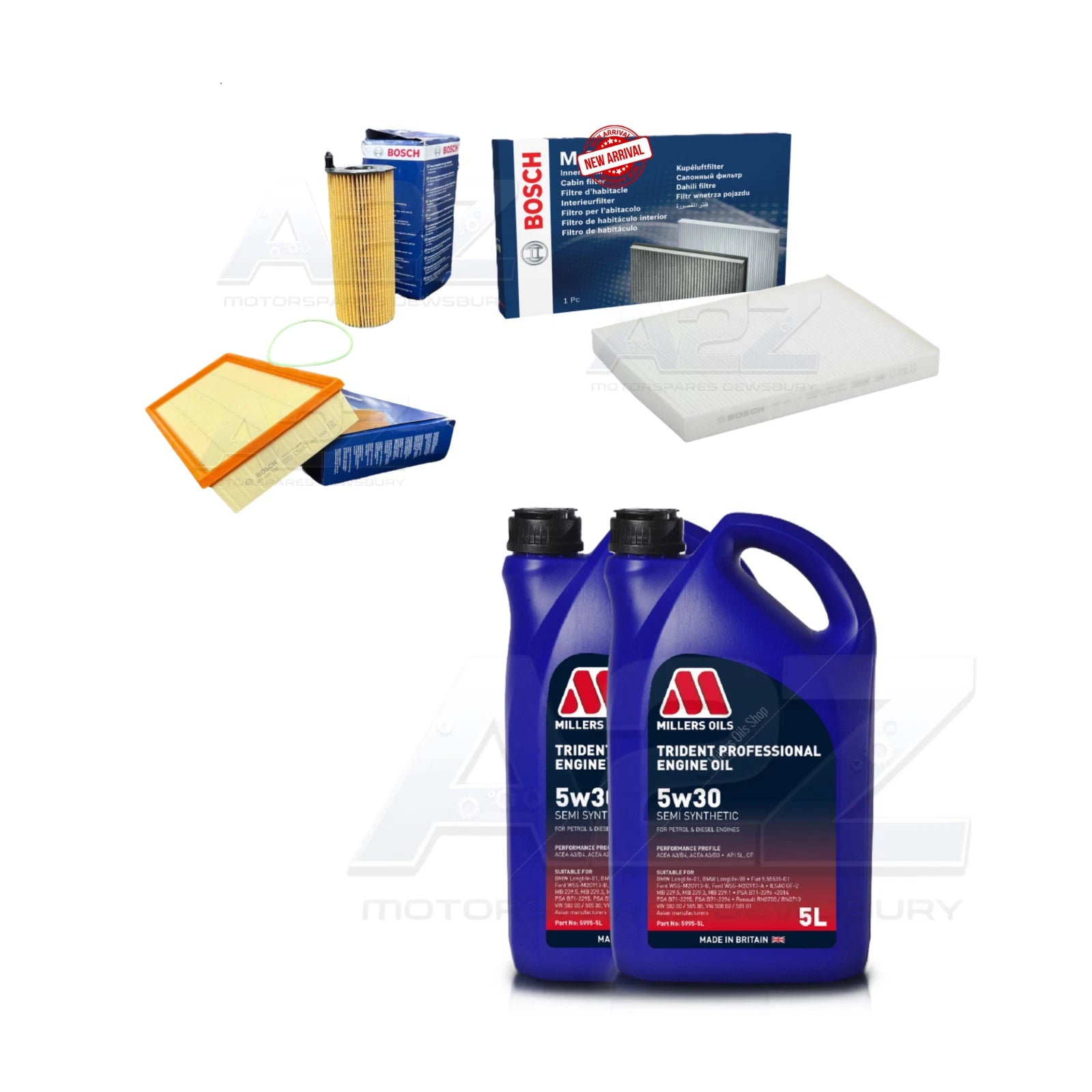 SERVICE KIT +10L PREMIUM OIL FIT PORSCHE CAYENNE 9PA 4.5 S V8 TURBO 2006 ON