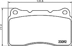 FOR SUBARU IMPREZA WRX STi MINTEX BRAKE PADS BREMBO CALIPER MDB1859M1144