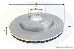 FOR CHRYSLER 300C 3.0D 3.5 5.7 FRONT BRAKE DISC FRONT BRAKE PADS 345MM