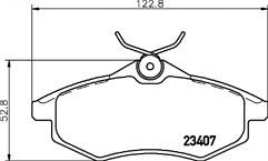 FRONT DISC BRAKE PAD SET CITROEN C2 JM C3 I FC MINTEX  OEM 425345 190513 