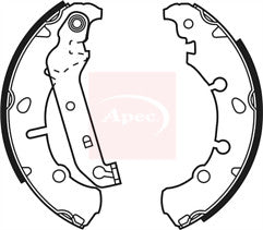 FORD FIESTA MK4 5 6 (1999-02) MAZDA 2 1.25 2003-07 REAR BRAKE SHOES ABS MODELS