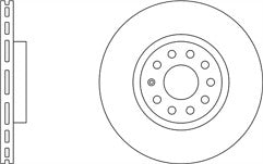 AUDI A3 Q3 GOLF OCTAVIA SUPERB BRAKE DISC DRILLED GROOVED FRONT PAIR 312mm COTED