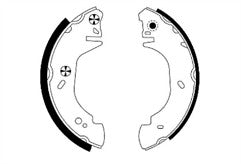 REAR BRAKE SHOES FORD TRANSIT TIPPER TWIN WHEEL MK3 MK4 2.5D 280mmx65mm 15"wheel