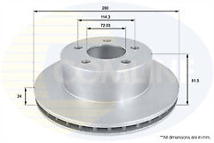 FOR JEEP WRANGLER TJ YJ 2.5 4.0 1997-2006 FRONT BRAKE DISCS  BRAKE PADS 280mm