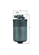AUDI A4 A6 B4 B5 B6 C5 SKODA SUPERB PASSAT 2.5TDi MAHLE DIESEL FUEL FILTER 
