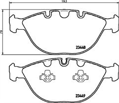 FOR BMW X5 BRAKE PADS FRONT MINTEX  4.6 4.8
