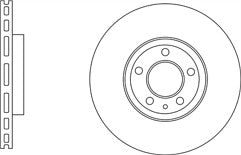 FOR FORD MONDEO VIGNALE TDCI (MK5 (CD391)) FRONT DRILLED GROOVED DISC BREMBO PAD